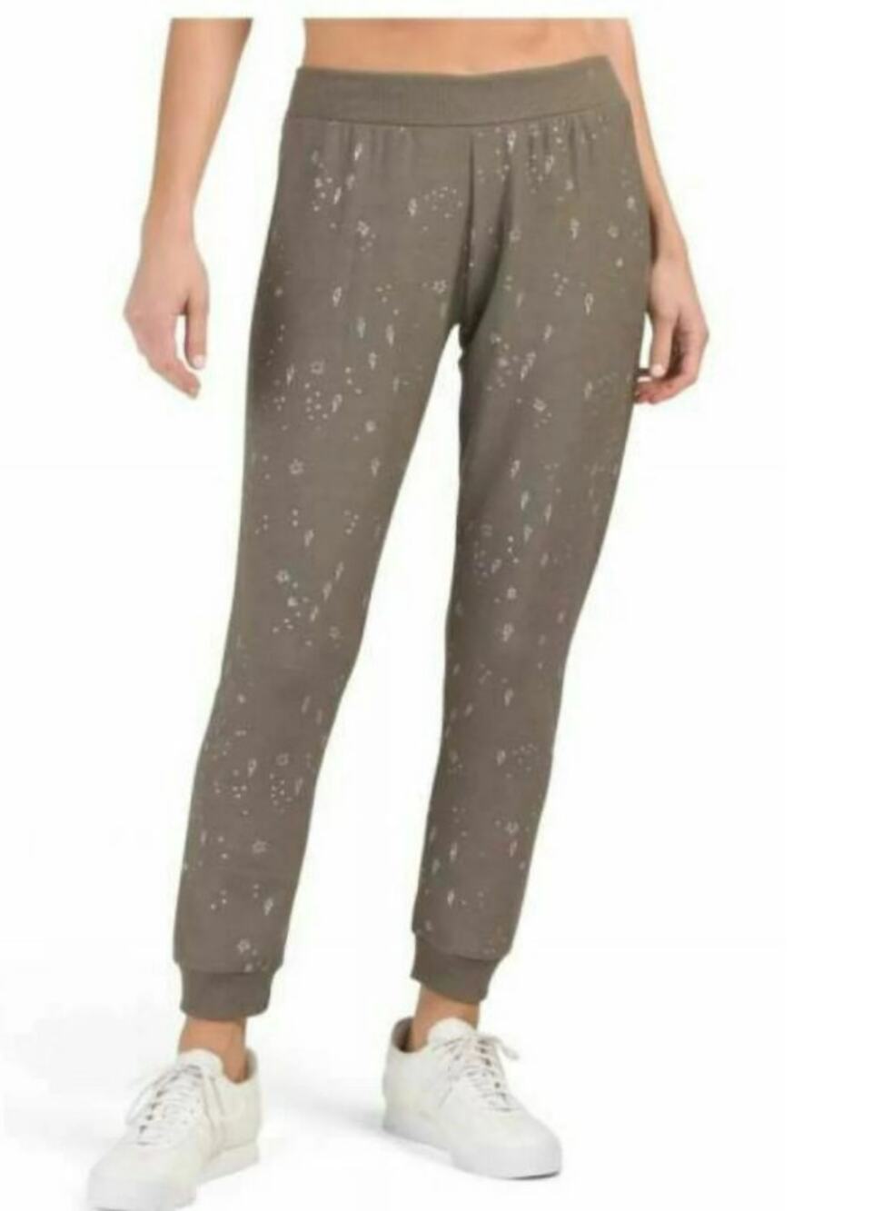 Chaser NWT Grey Silver metallic Joggers Pants X-Small sweatpants casual lazy XS